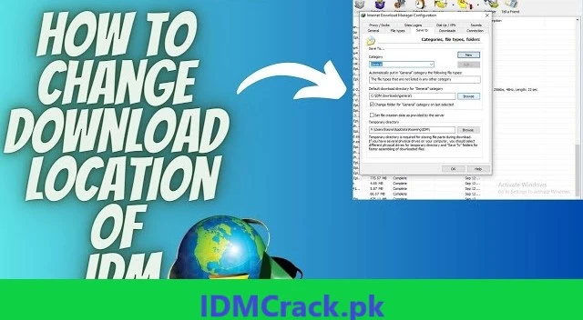 Change Default Download Location Of IDM